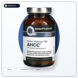 کپسول کینوکو پلاتینیوم AHCC 750 کوالیتی آف لایف 60 عددی